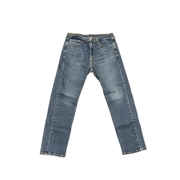 Levi's Men's 505 Medium Wash Jeans W36 L32 Faded Distressed - Picture 1 of 7